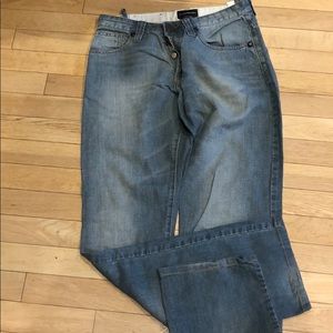 Emporio Armani Women's Light Blue Straight Leg Jeans